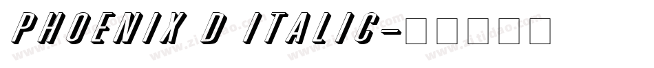 Phoenix D Italic字体转换